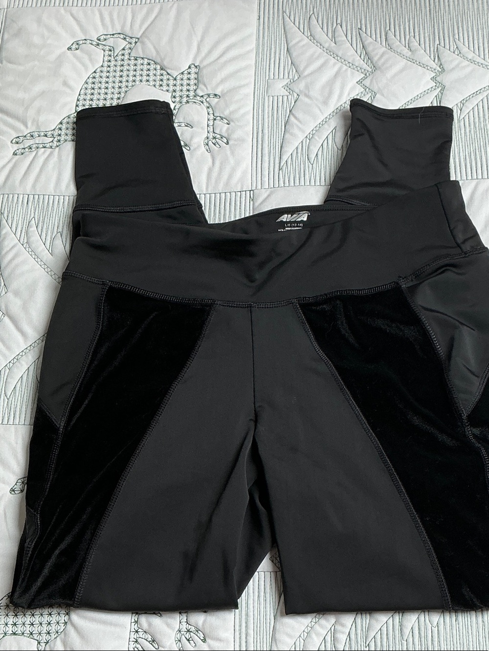 Avia High-Waist Black Active Leggings-L